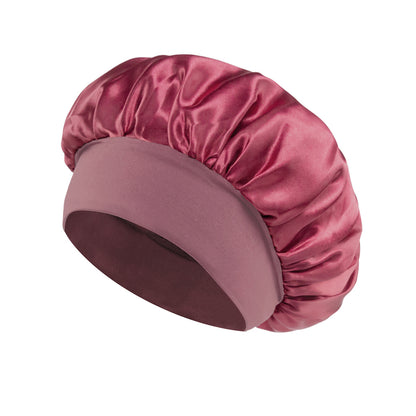 Yoyo Crown Satin Wide-Brim Sleep Cap