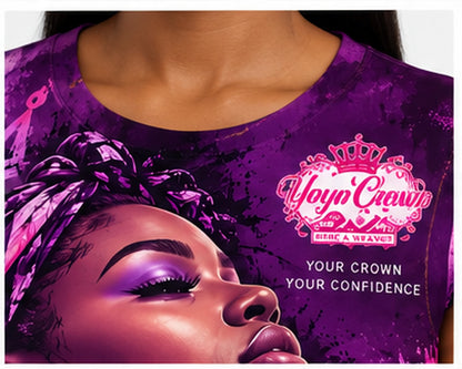 Break the Silence shirt, front print detail