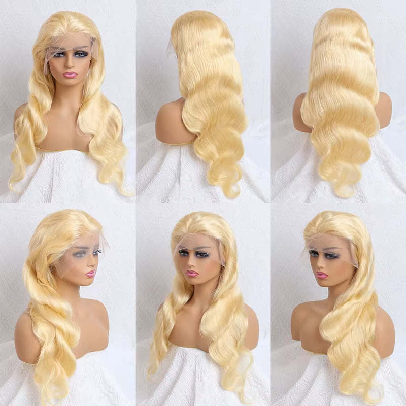 360 Lace Frontal Wig 613 Blonde 13X4 13X6 Body Wave Lace Front Wig Preplucked Brazilian Lace Front Human Hair Wigs 30 32 38 Inch