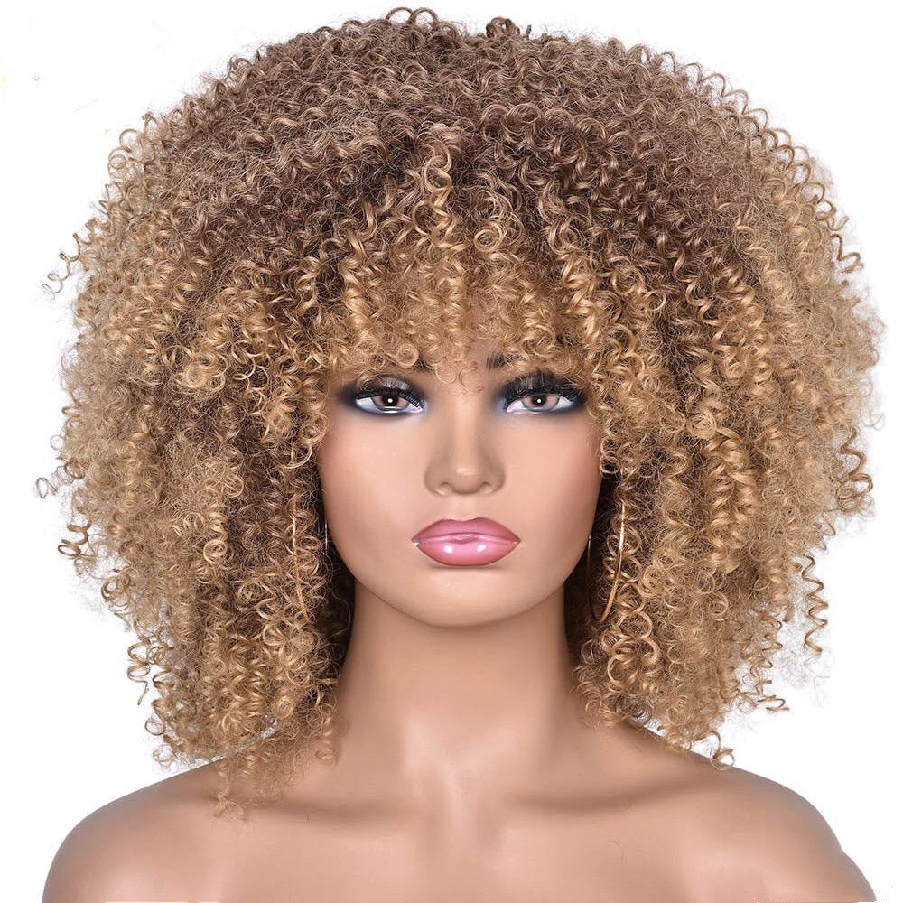 European and American Wigs Female Short Curly Wigs