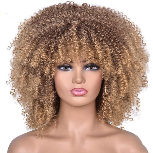 European and American Wigs Female Short Curly Wigs