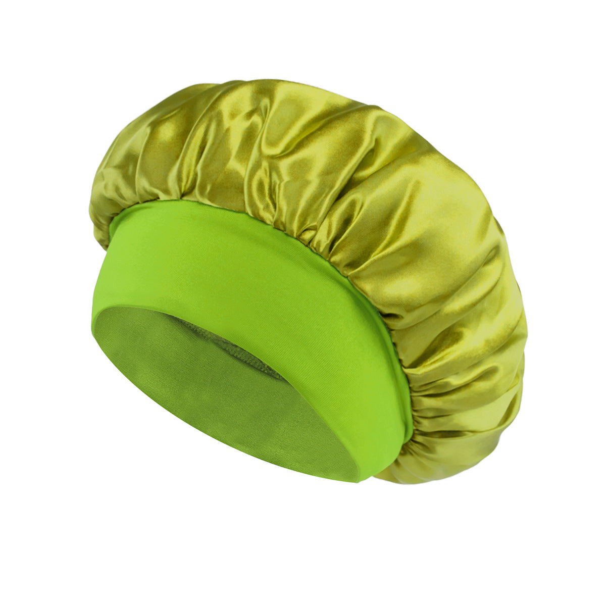 Yoyo Crown Satin Wide-Brim Sleep Cap