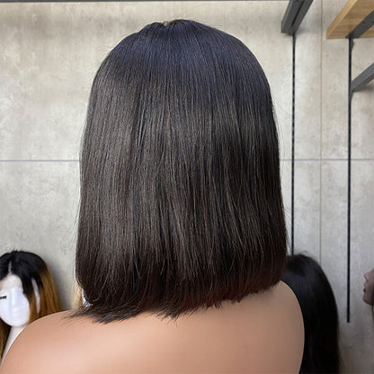 Middle Part Bob Lace Front Wig for Black Women