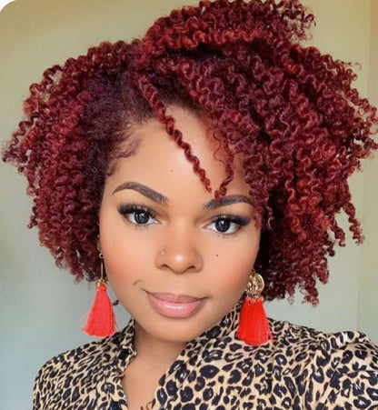 African Small Curly Short Wig – Full Top Coverage