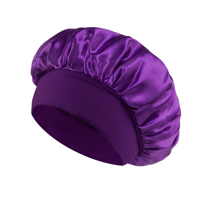 Yoyo Crown Satin Wide-Brim Sleep Cap