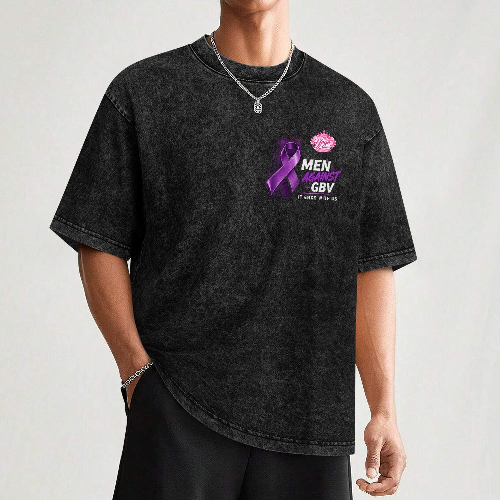 Yoyo Crown Anti-GBV Off-Shoulder Cotton T-Shirt