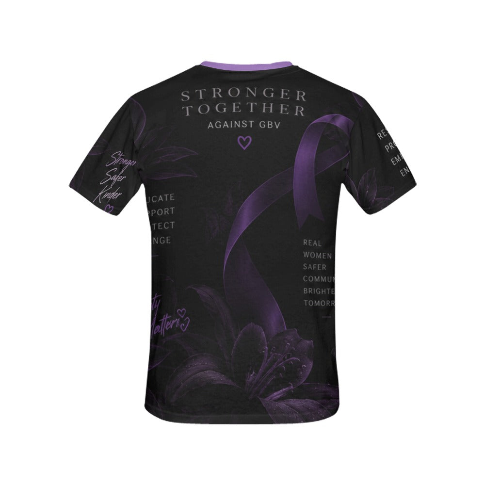 No Excuse for Violence shirt, back view