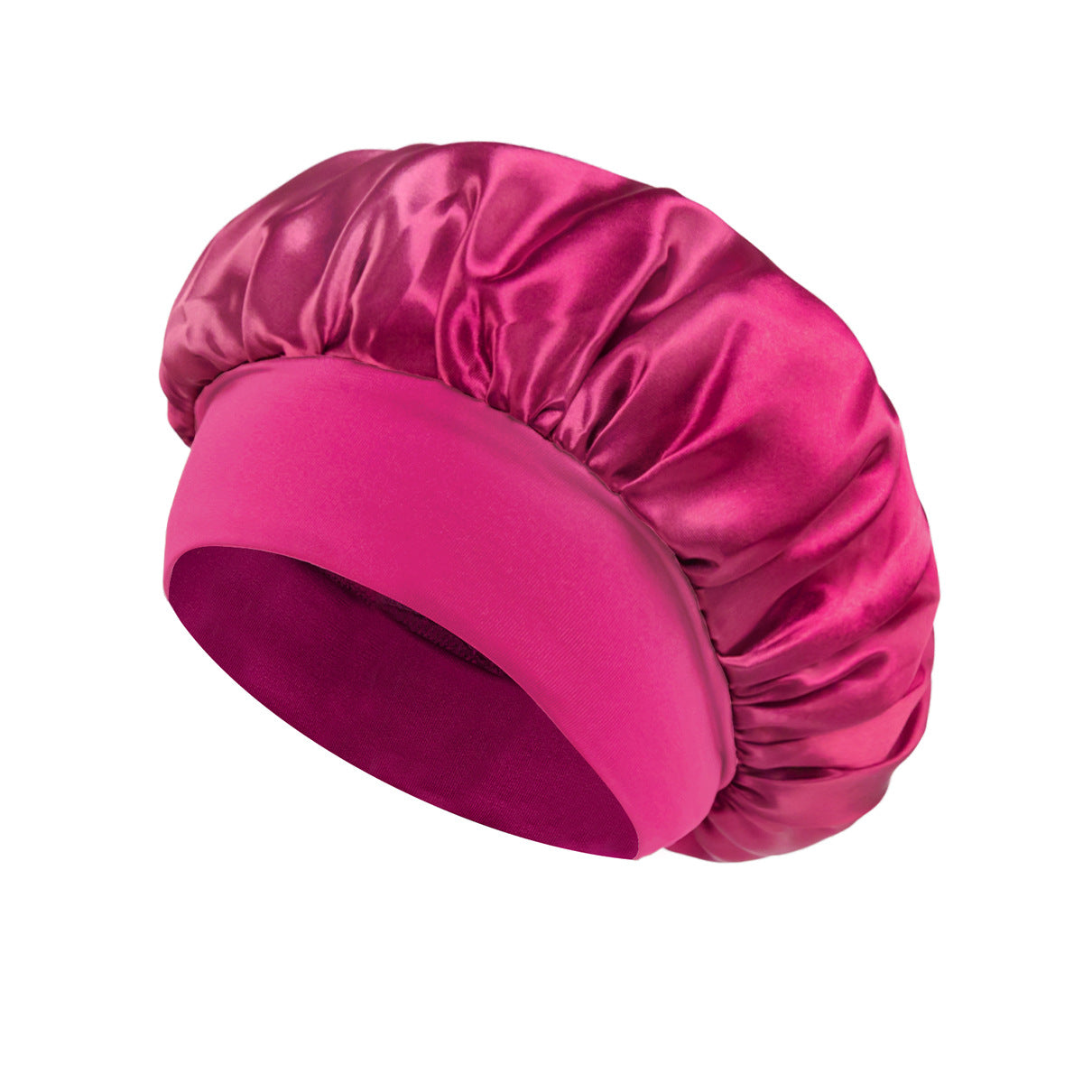 Yoyo Crown Satin Wide-Brim Sleep Cap