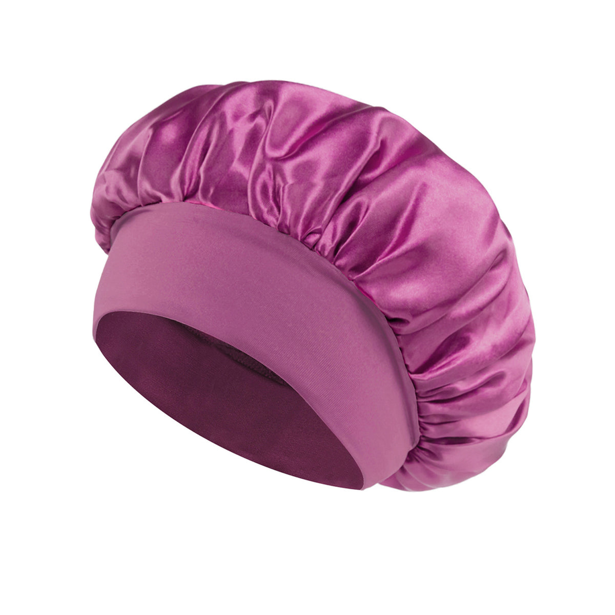 Yoyo Crown Satin Wide-Brim Sleep Cap