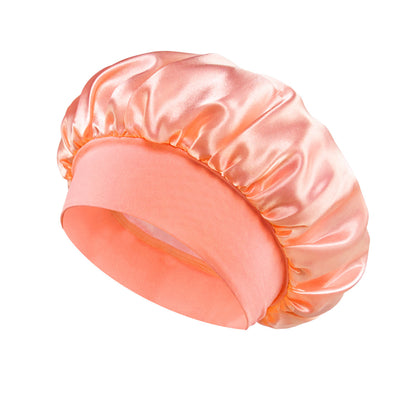 Yoyo Crown Satin Wide-Brim Sleep Cap