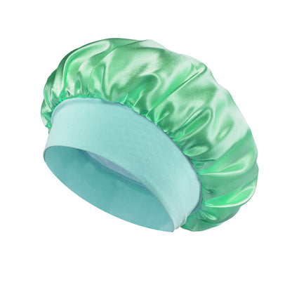 Yoyo Crown Satin Wide-Brim Sleep Cap