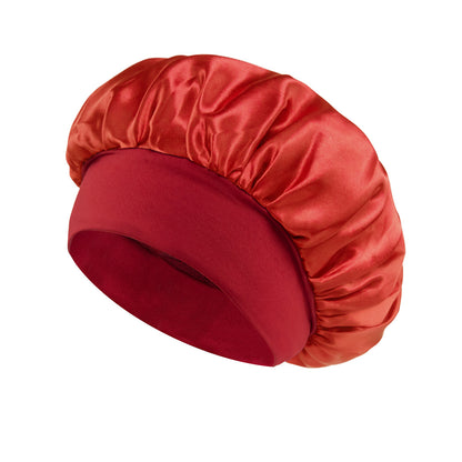 Yoyo Crown Satin Wide-Brim Sleep Cap