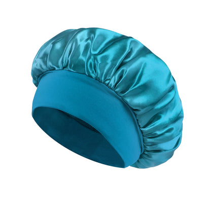 Yoyo Crown Satin Wide-Brim Sleep Cap