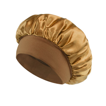 Yoyo Crown Satin Wide-Brim Sleep Cap