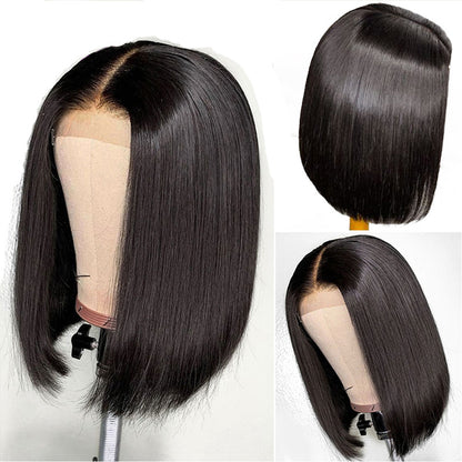 Middle Part Bob Lace Front Wig for Black Women