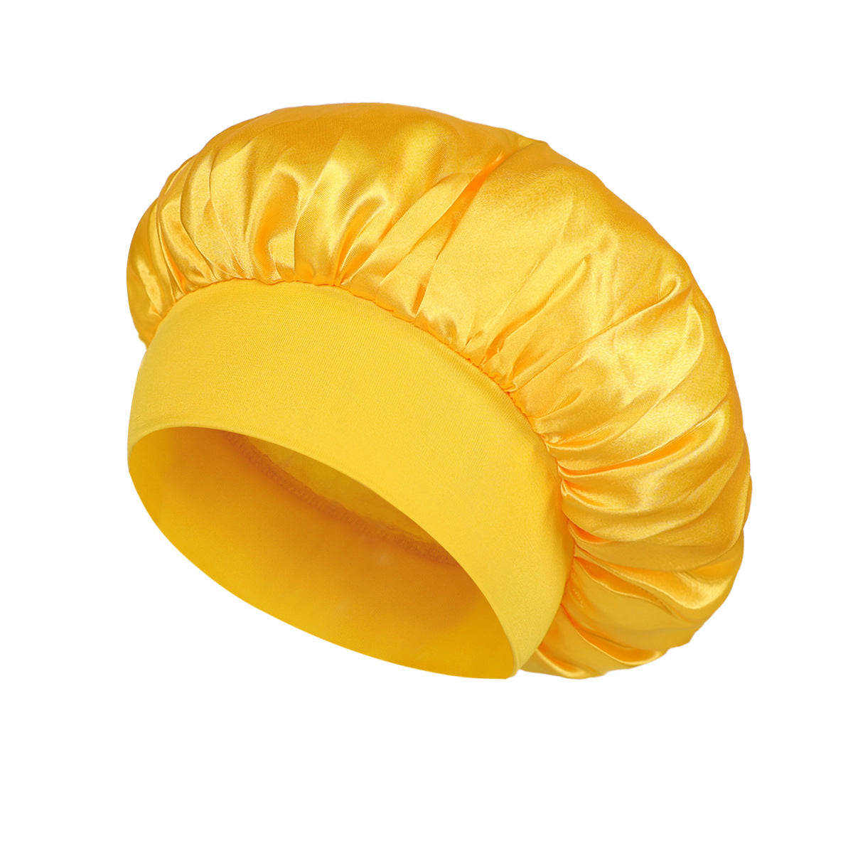Yoyo Crown Satin Wide-Brim Sleep Cap