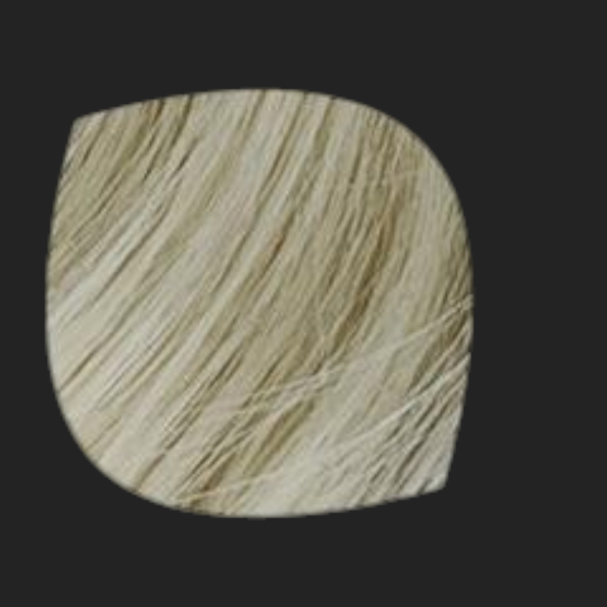 Yoyo Crown light gold synthetic hair fiber swatch for long curly lace wig