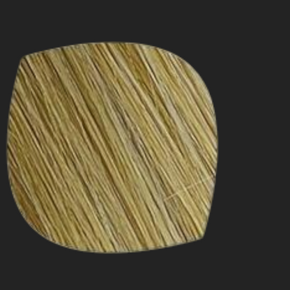 Yoyo Crown light gold synthetic hair swatch for long curly lace wig